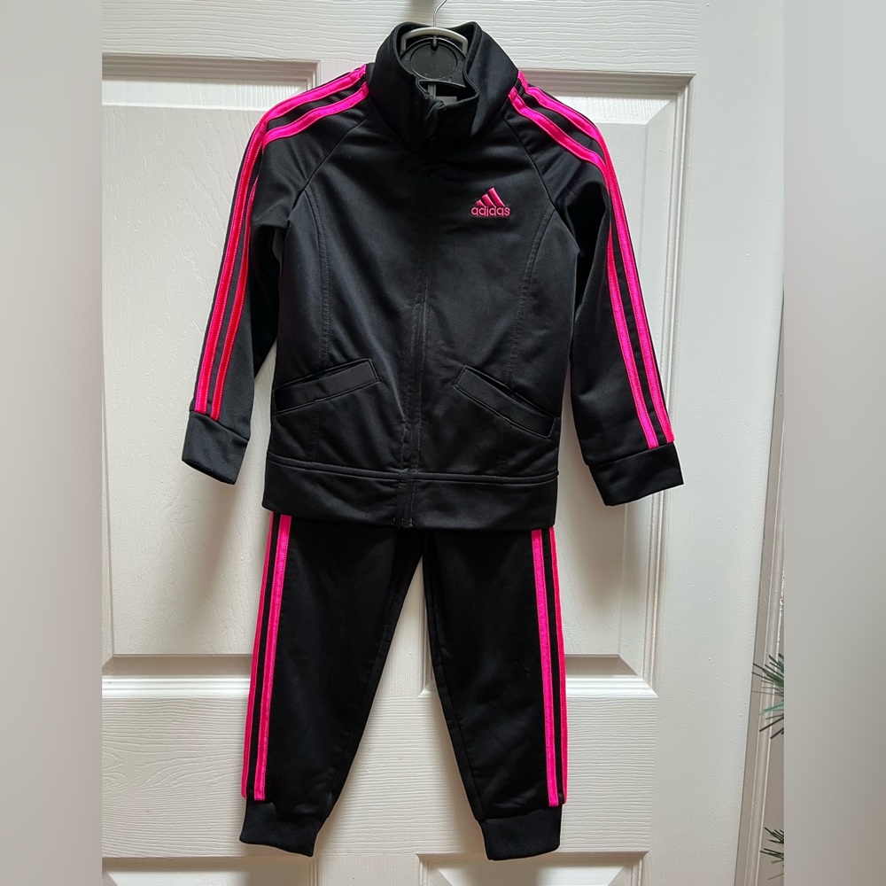 Adidas Little Girl's 2-Piece Track Jacket &
Pants Set - Picture 1 of 5